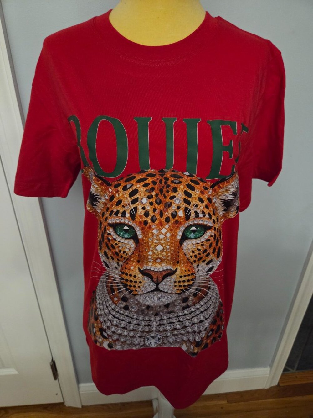 "Boujee" Cheetah Red T-Shirt